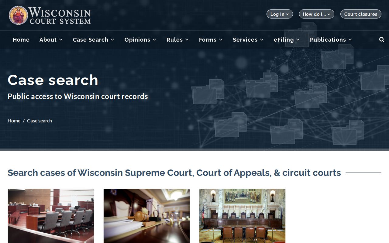 Bayfield County criminal court case search gateway