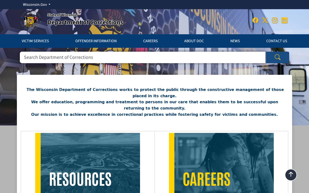 Wisconsin DOC services for Bayfield County sex offender records